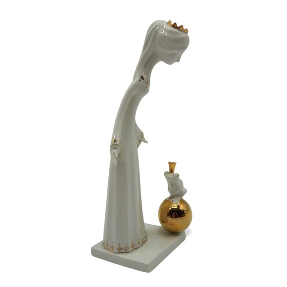 AQUINCUM Princess and Frog on Gold Ball Figurine Hungary Vintage 8" Tall - Picture 3 of 10